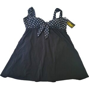 Swimsuits for all Swimwear Dress Womens‎ 12 Polka Dot One Piece Skirted Travel